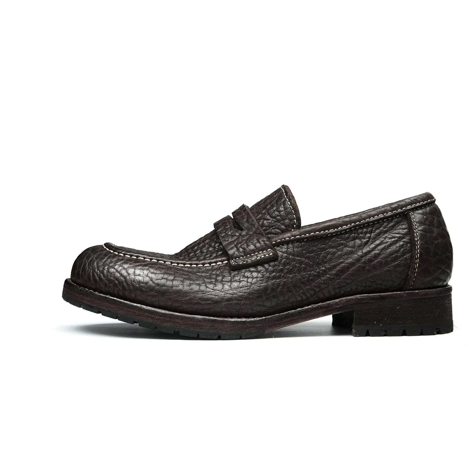 1570-53 Men's Dark Brown Premium Loafers, Side Profile View